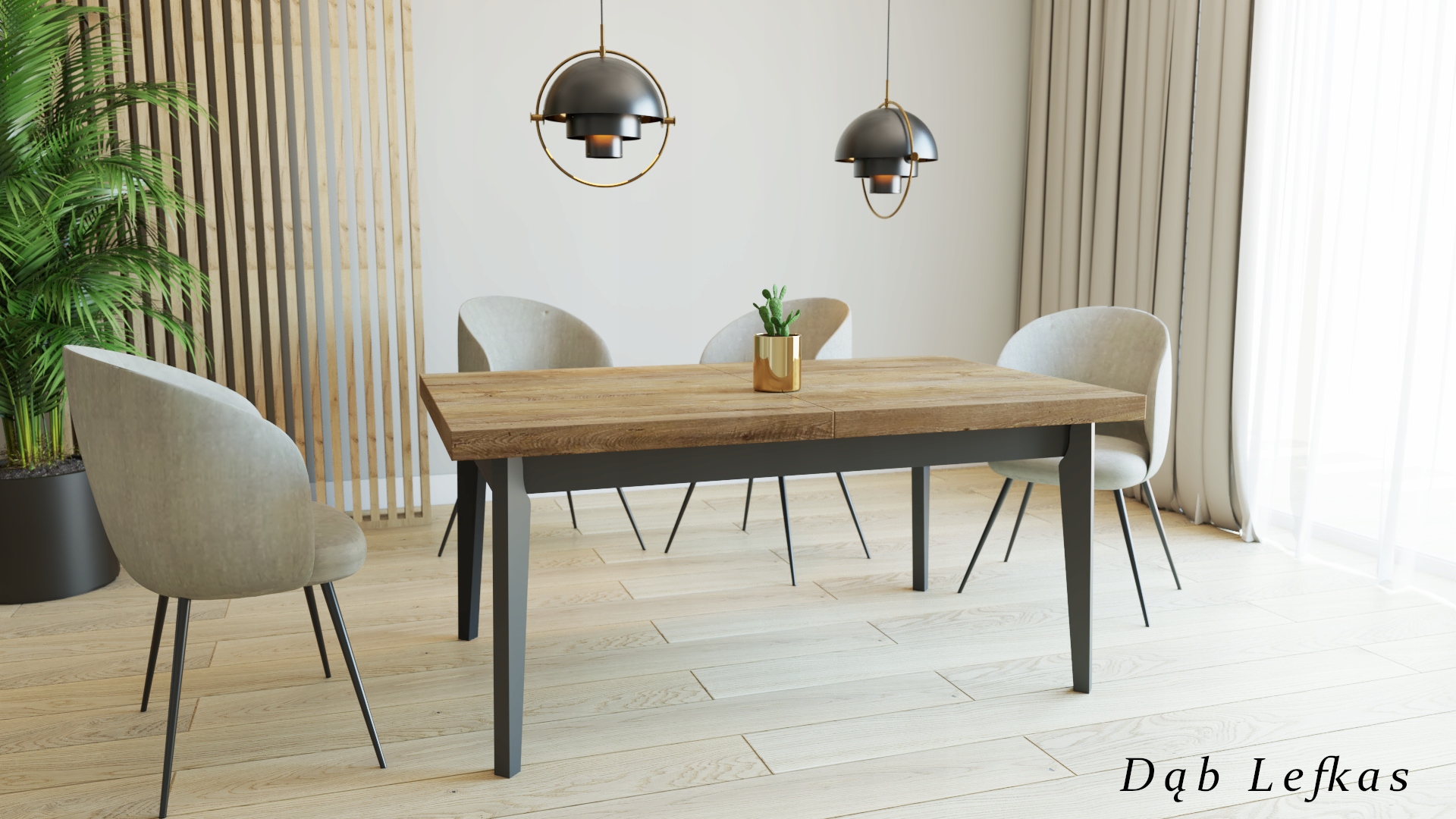 Stół Skandynawski 140x80x220 cm Dąb Lancelot Marka inna