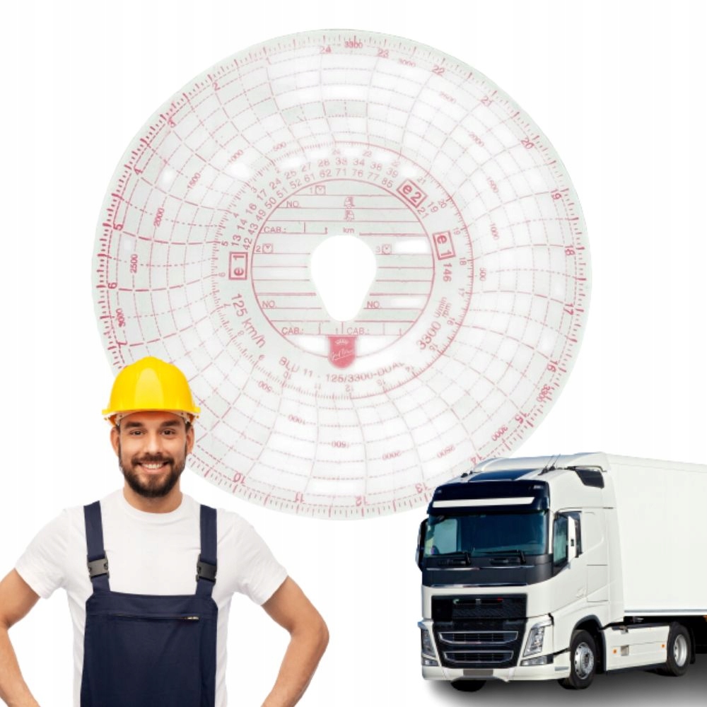 

Tarczka Wykresówka Tacho Tir TYP125-3300EC 100 szt