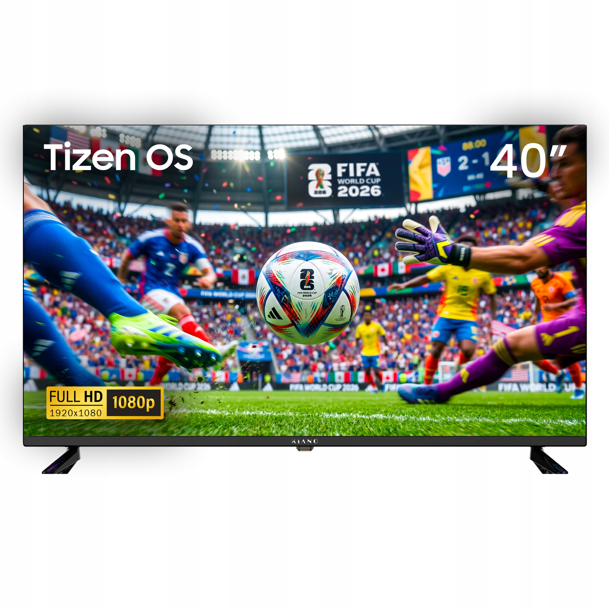 Televizor Kiano Tv LD40R02 40" Fhd Tizen Os Powered by Samsung Netflix, Hbo