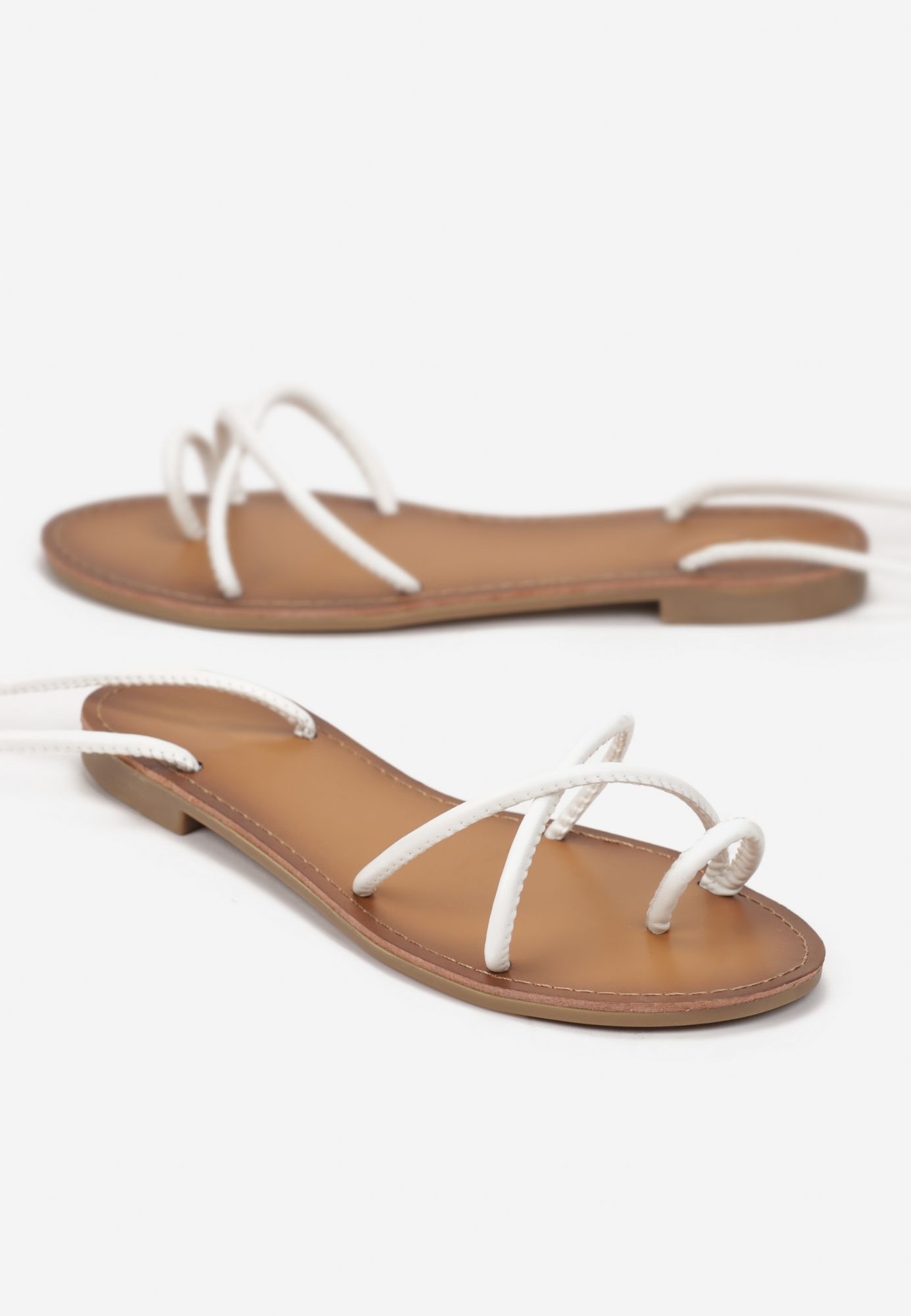

Born2Be Białe Sandały damskie 37 Casual