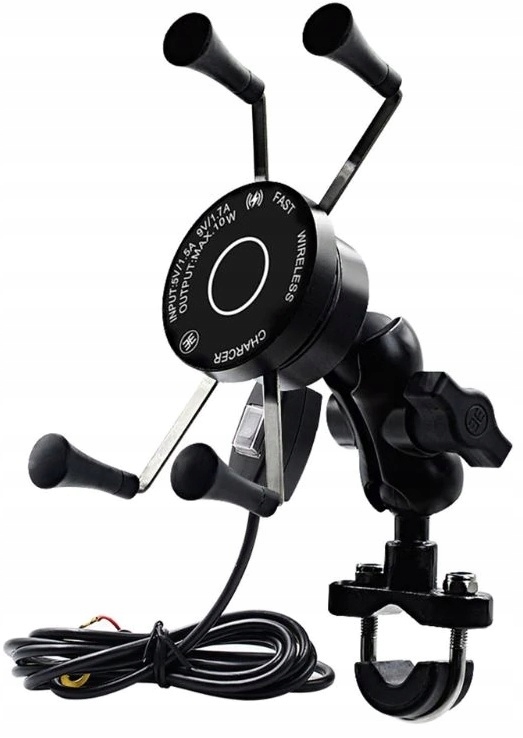 MOTOCYKLOWY UCHWYT TELEFON INDUKCYJNY QI QC3 0 Manufacturer DKM