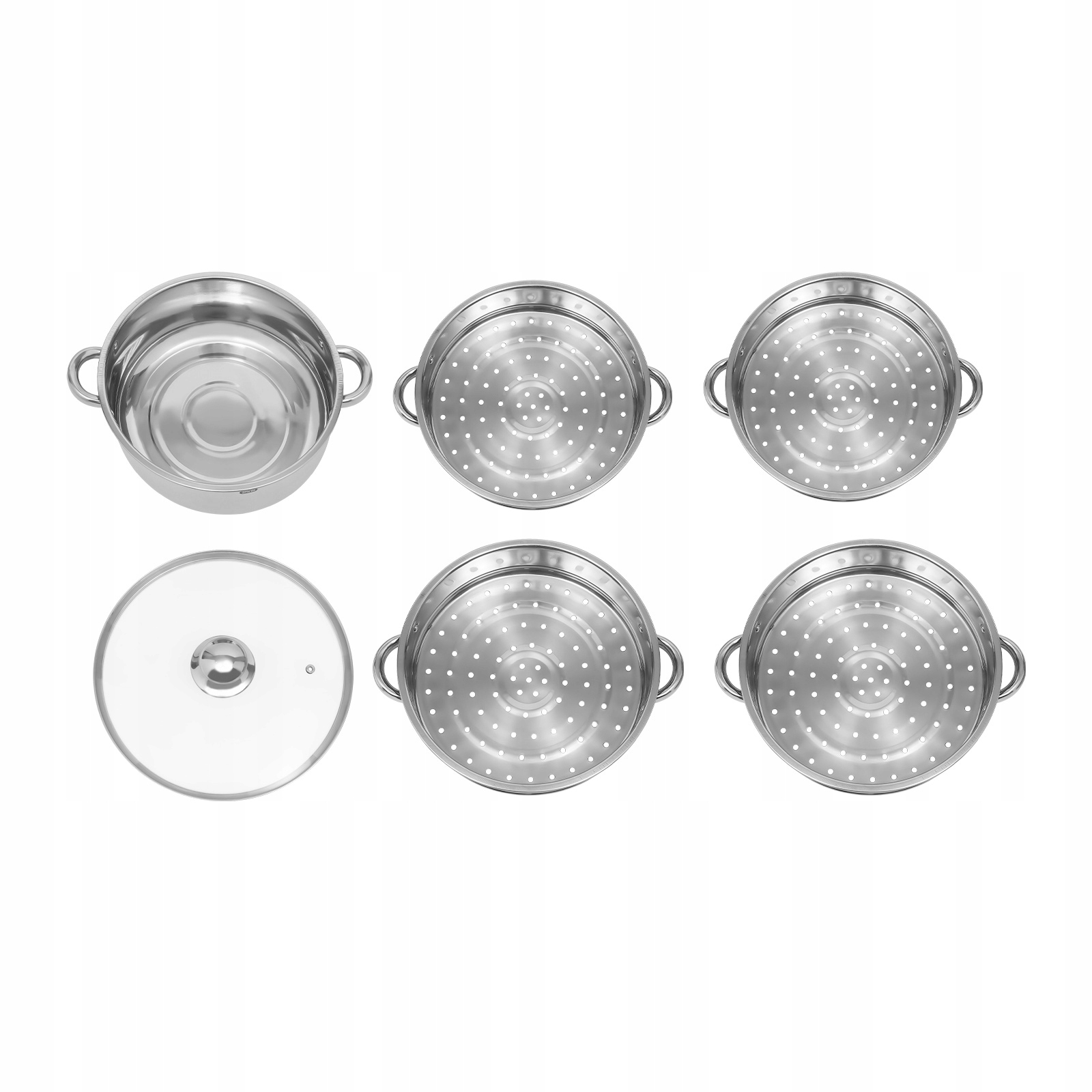 5-warstwowy parowar ze stali nierdzewnej 28cm Linia WITHINluckyy 5 pięter