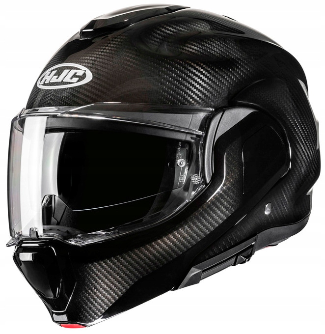 Hjc F100 Carbon Robustná Čierna Motocyklová Prilba Modulárna Čierna