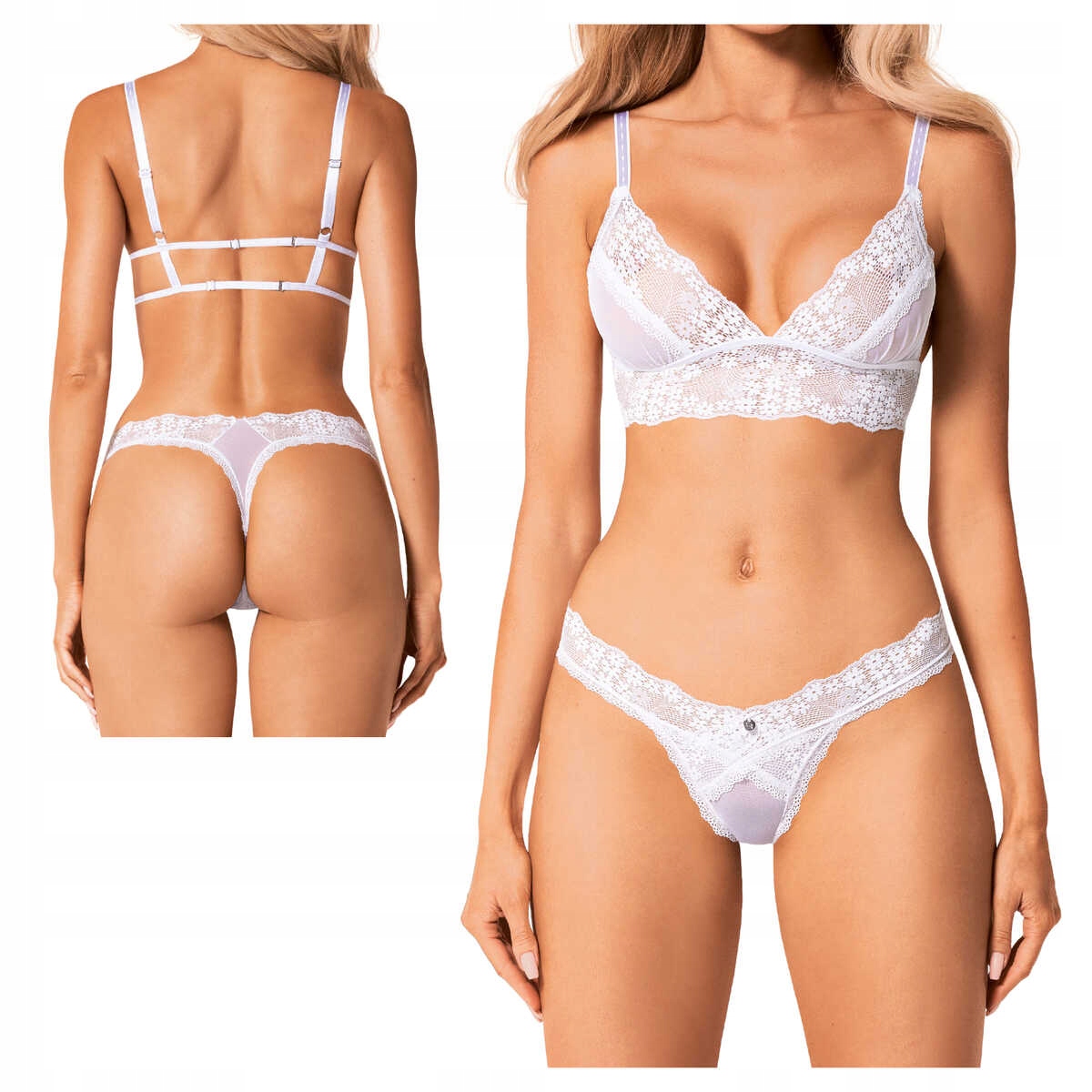 Навязчивый комплект из 2 предметов Heavenlly белый M / L