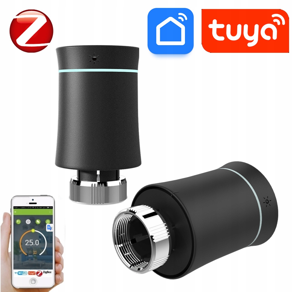 Inteligentní Termostatická Hlavice Tuya Zigbee Wifi
