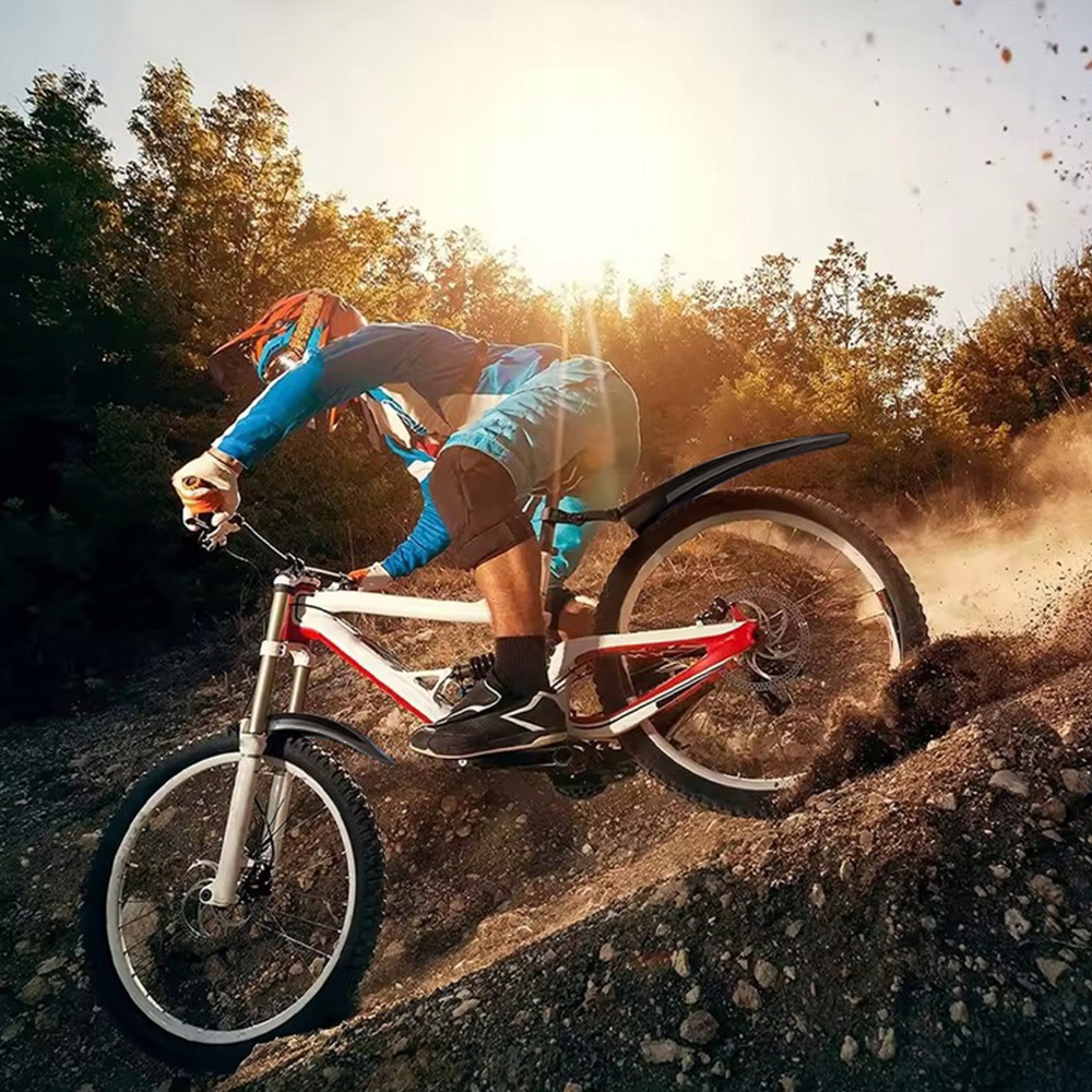 ZESTAW BLOTNIKÓW ROWEROWYCH KOMPLET PRZÓD+TYŁ BŁOTNIKI ROWEROWE 24-29'' Materiał dominujący tworzywo sztuczne