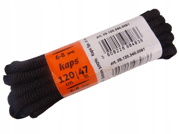 

Sznurowadła sznurówki bardzo mocne 120 cm Czarne