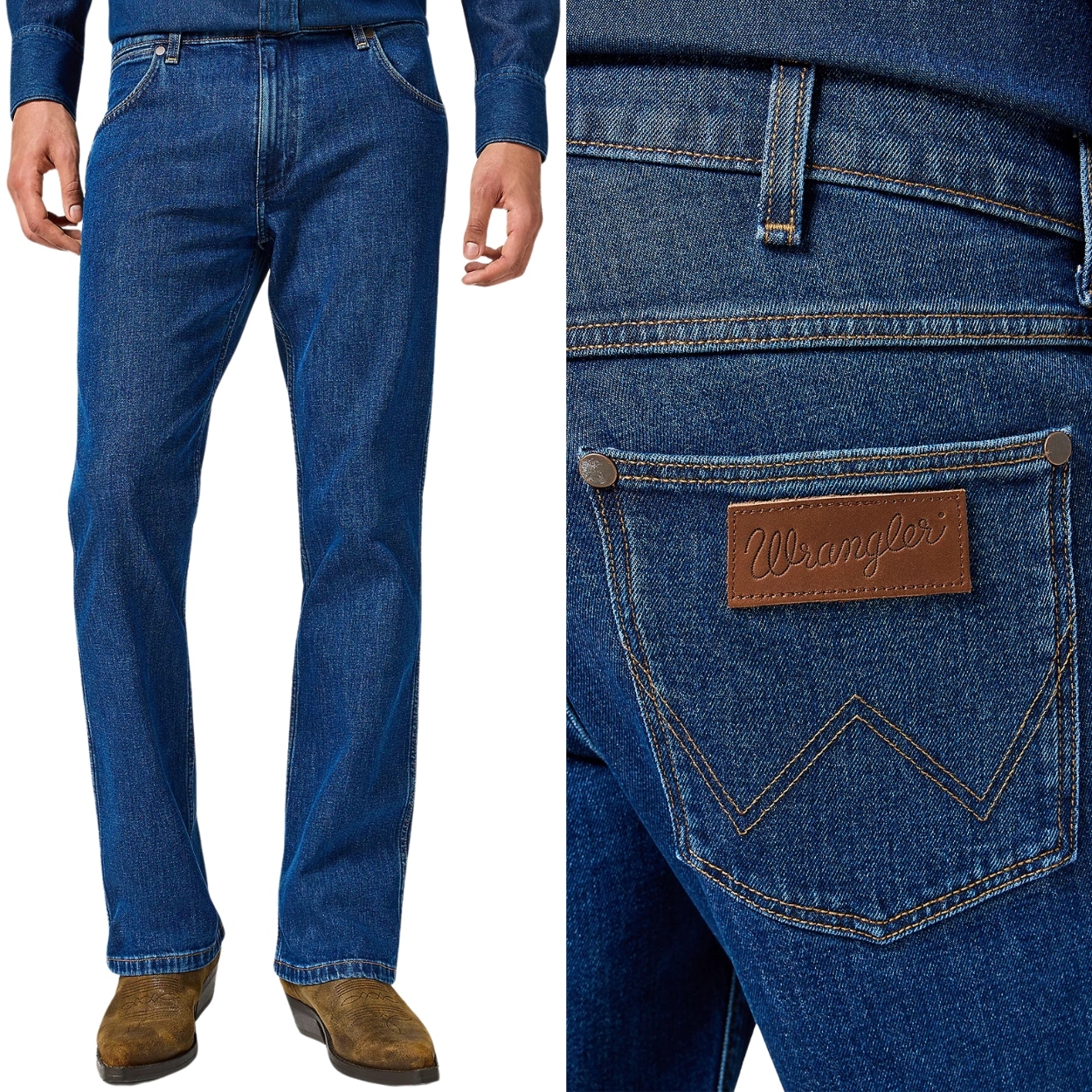 Wrangler Horizon bootcut Soft Fade rozšiřitelné džínové kalhoty W32 L32