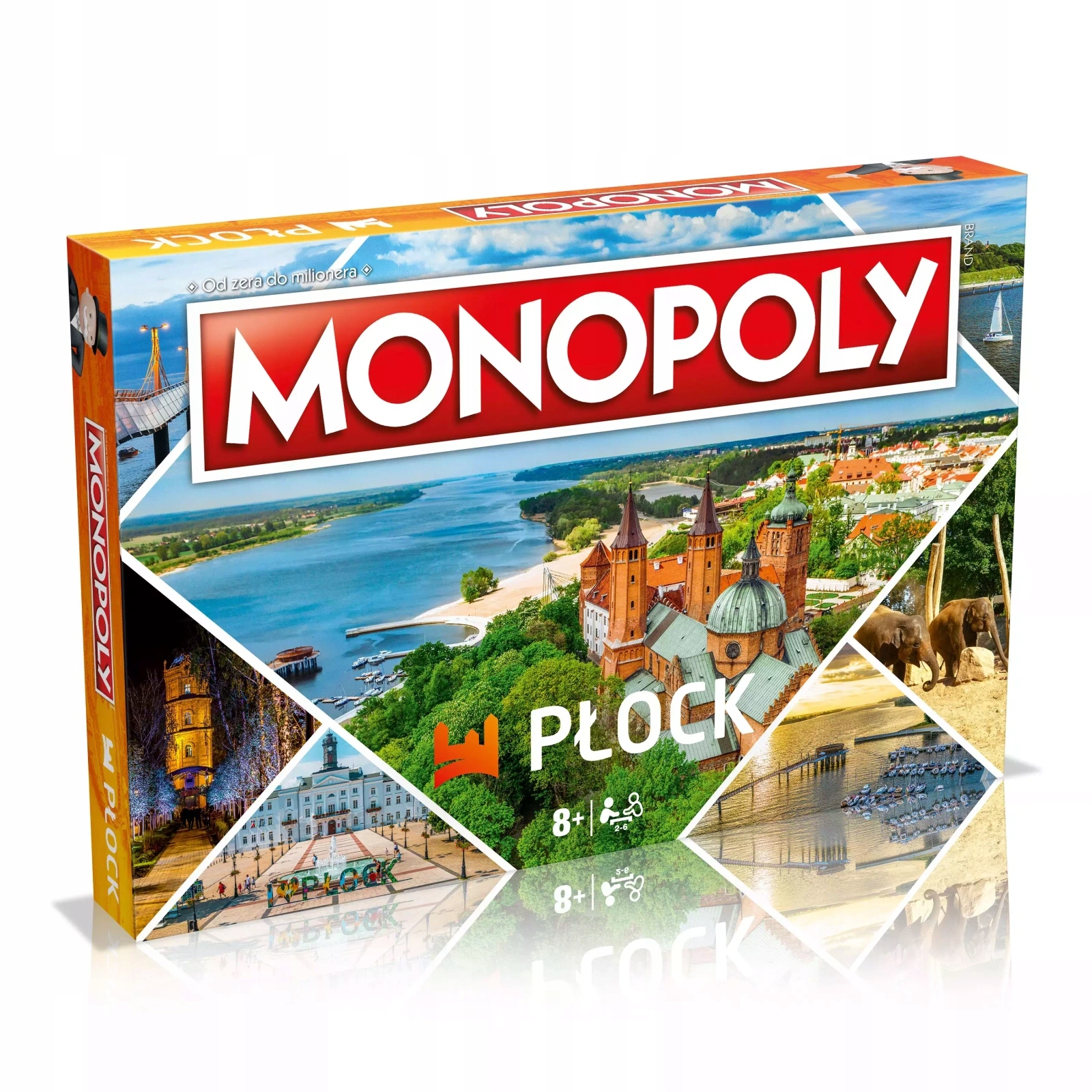 Gra planszowa Rodzinna Monopoly Płock Winning Moves Kultowa 6 pionków 8