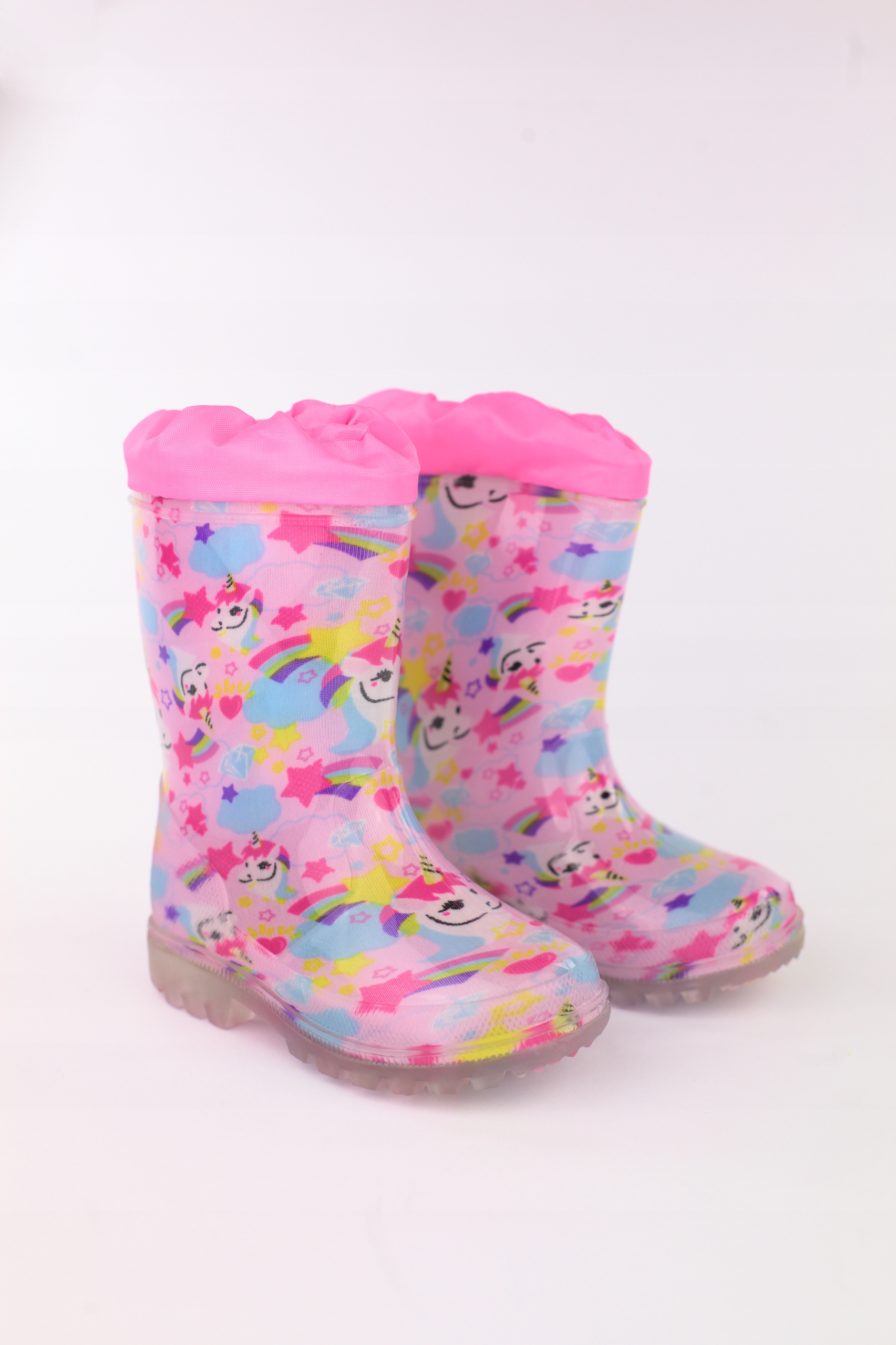 KALOSZE dziecięce GUMOWCE botki WOJTYŁKO róż (31) Kolor różowy