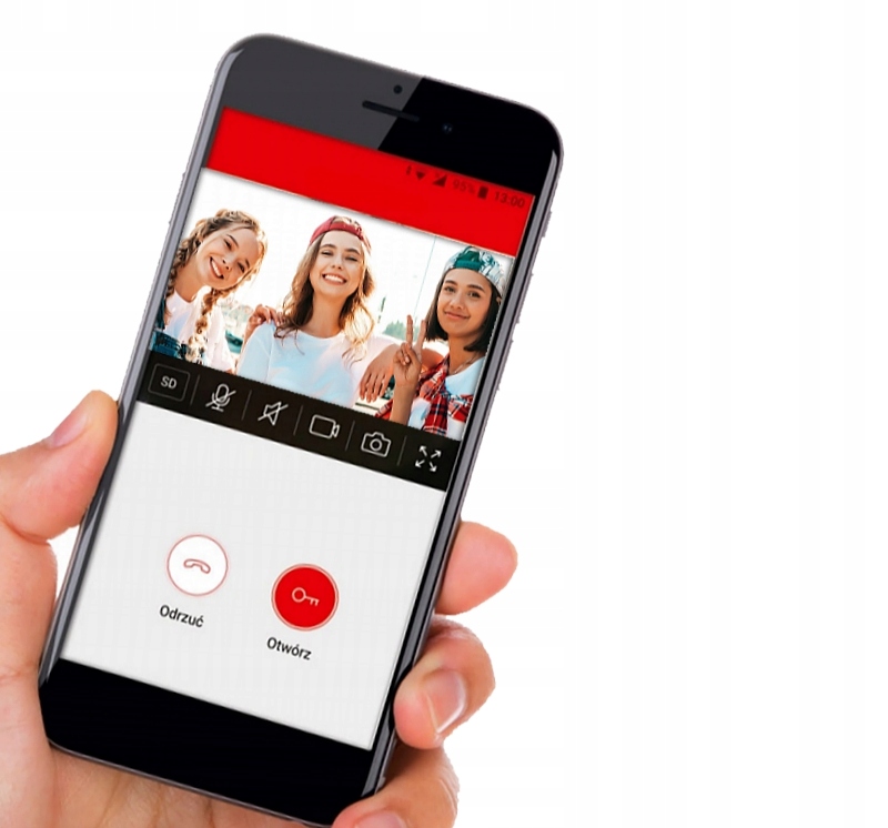 WIDEO DOMOFON VIDEODOMOFON WIDEODOMOFON 2 monitory Typ domofonu Przewodowy Wi-Fi