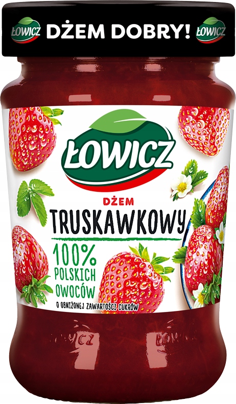 Dżem Łowicz truskawkowy minimum cukrów 280g
