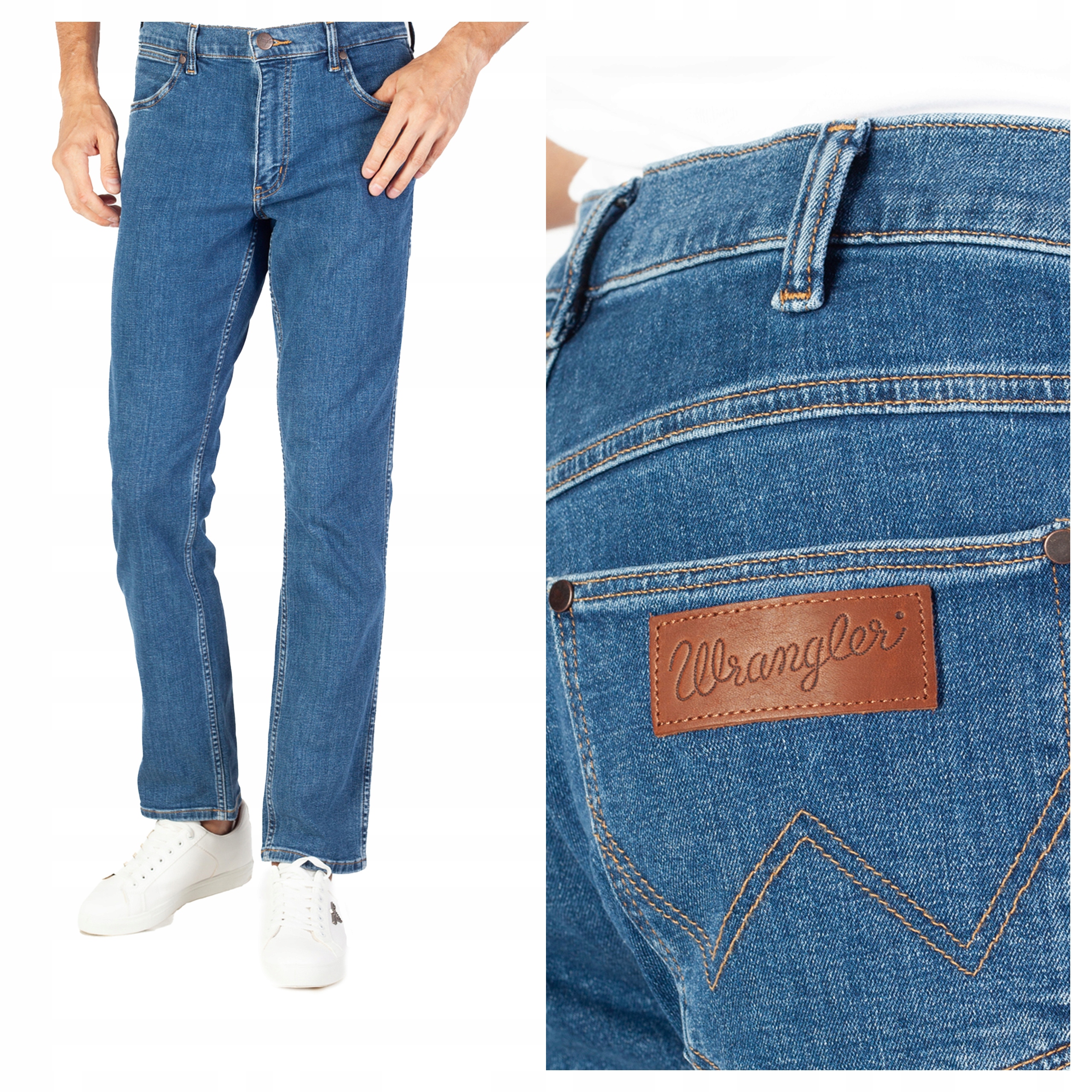 Pánské jednoduché džínové kalhoty Wrangler Greensboro 31/32