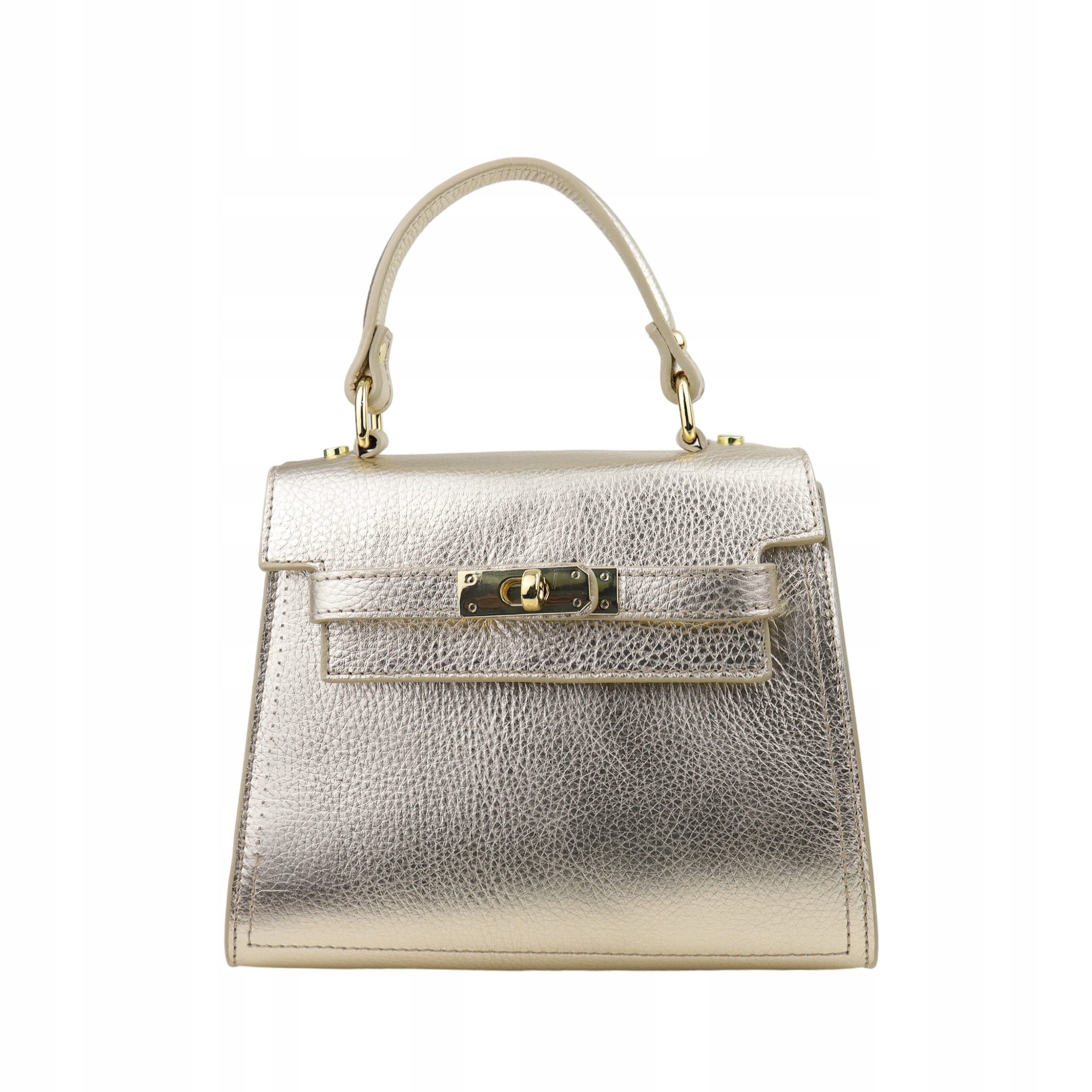 Torebka Damska Skóra naturalna Bożena Złoty Stan opakowania oryginalne