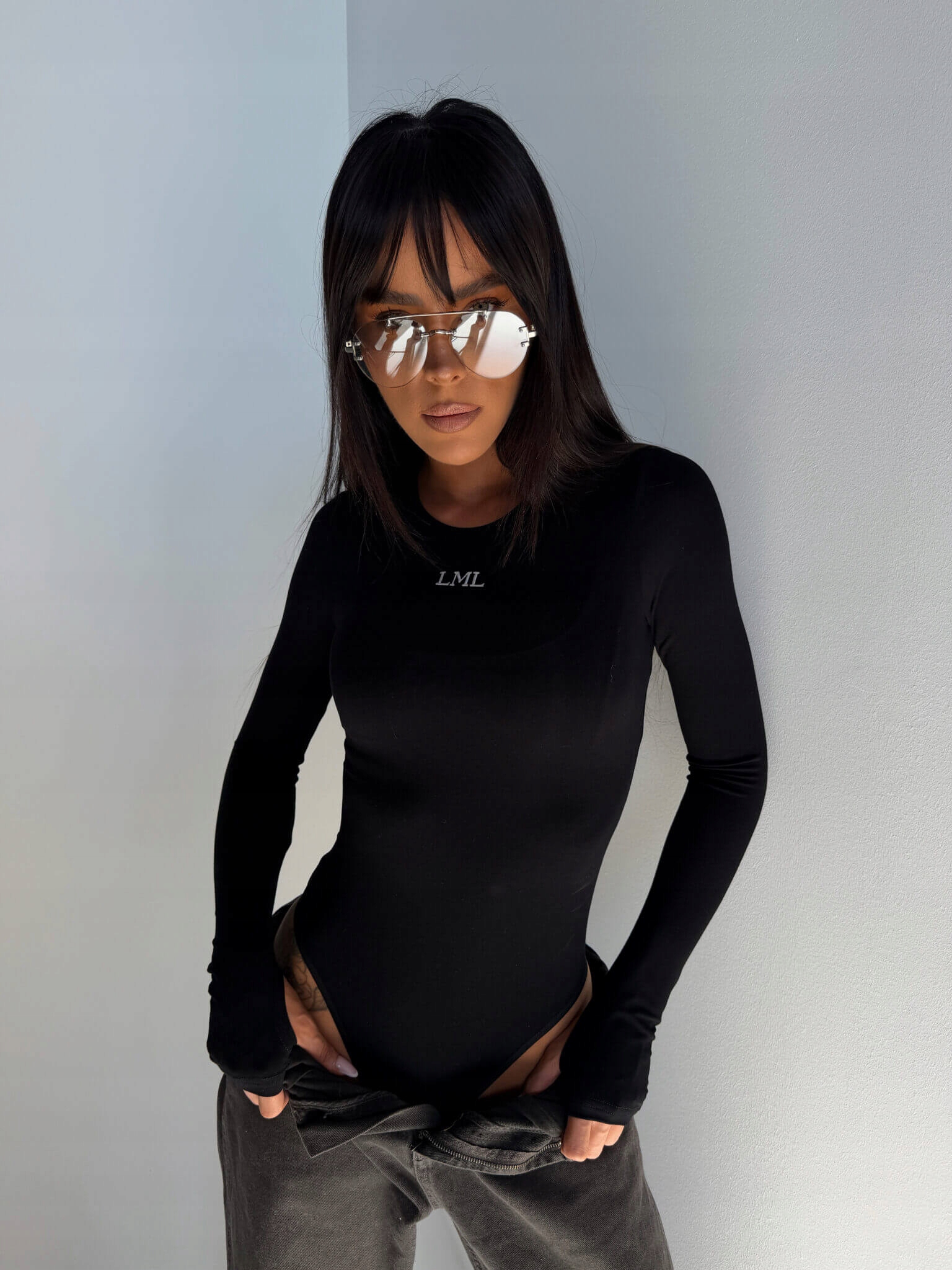 Body Fever LaManuel černé Xs/s La Manuel Dlouhý Rukáv