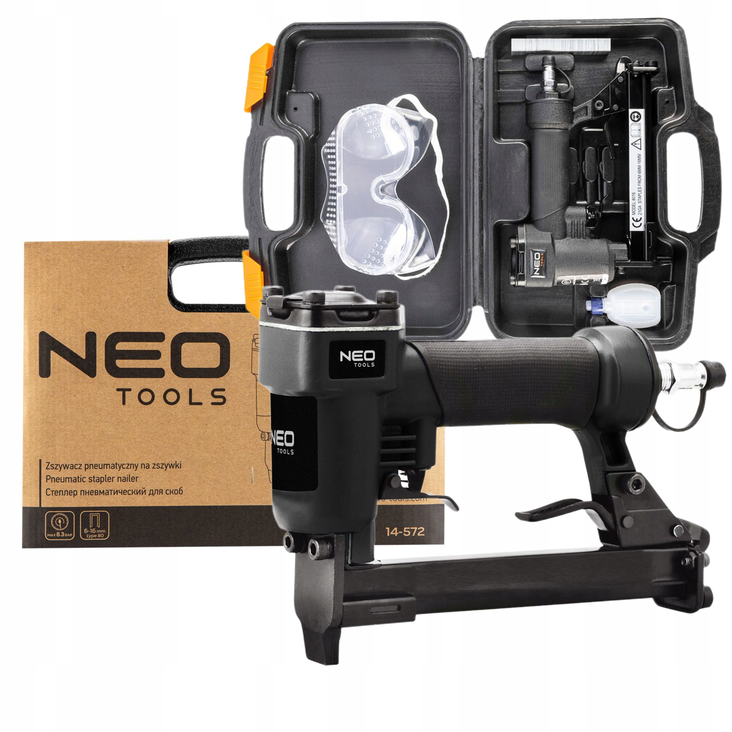 

Neo Zszywacz Pneumatyczny 6-16 MM Zszywki Typ 80