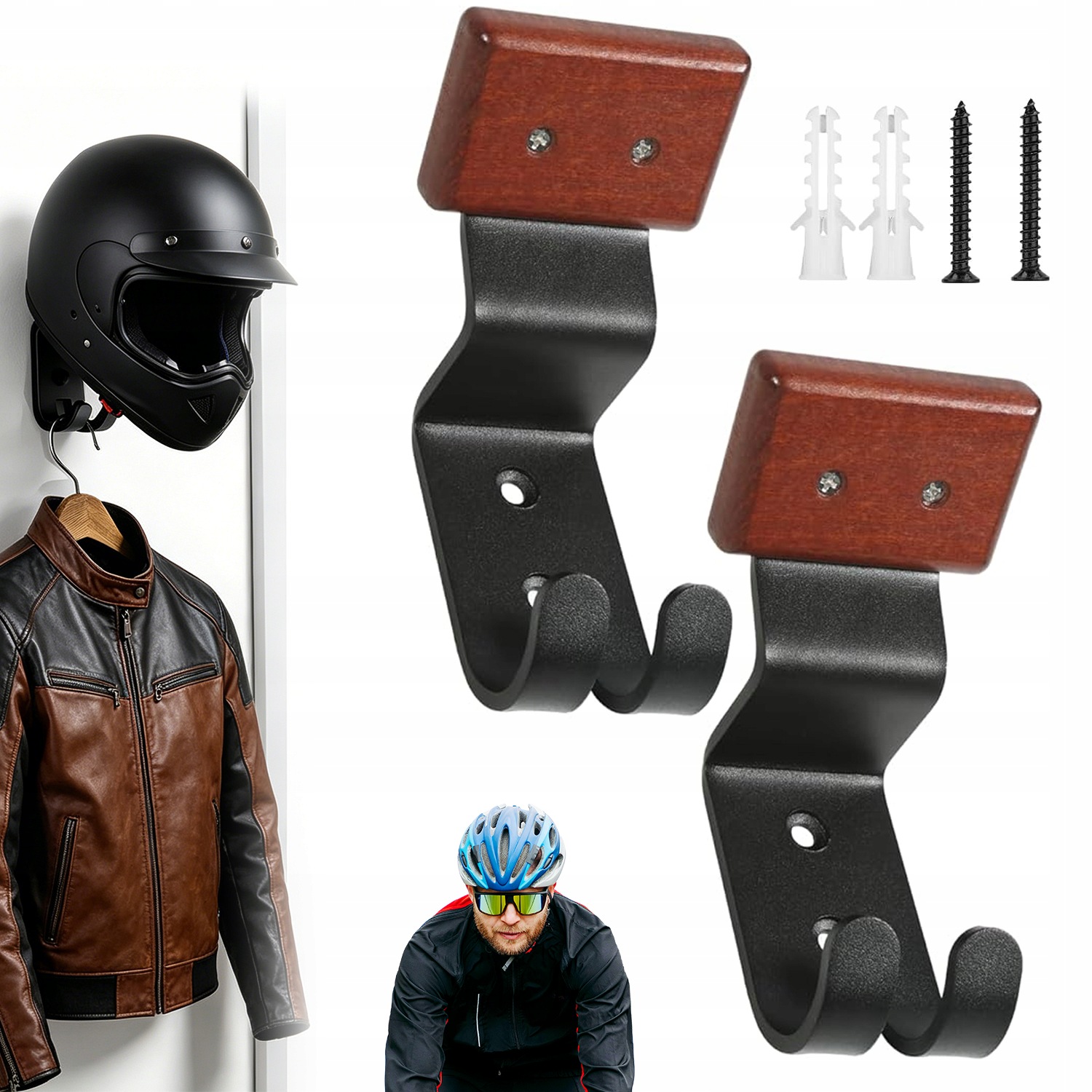 Wieszak Na Kask Motocyklowy Profesjonalny Organizer Wyposażenia Ochronnego