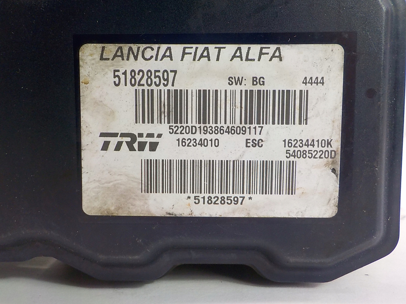 ALFA ROMEO 159 Pompa ABS 51828597 16234010