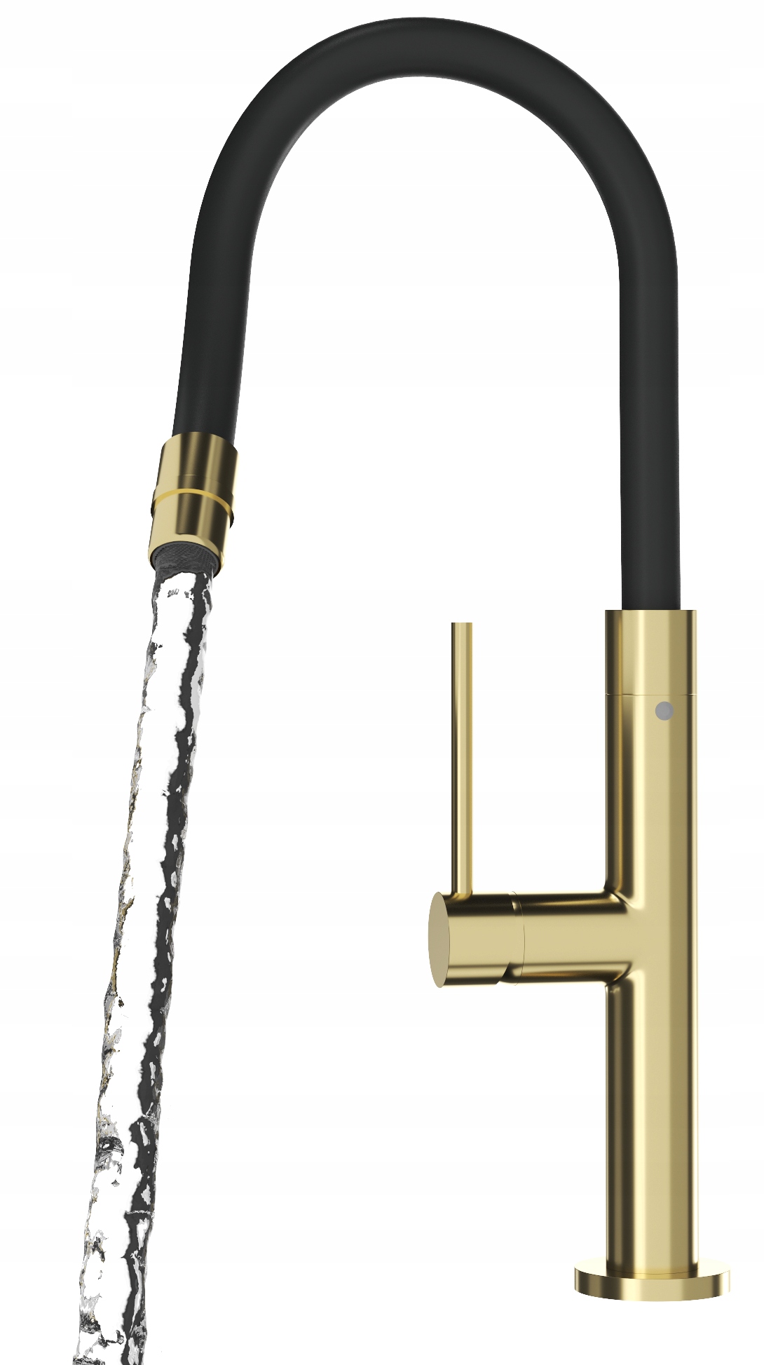 Kuchynský Kohútik S Pružným Zlatým Výtokom, Staré Zlato, Batéria Do Umývadla