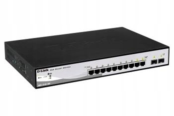 D-Link DGS-1210-10P L2/L3 Smart+ PoE switch, 8x GbE PoE+, 2x Sfp, PoE 65W,