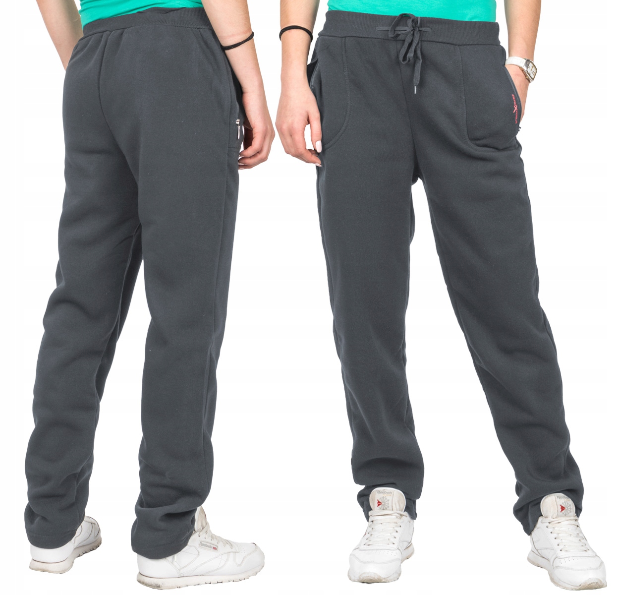 

Ocieplane Spodnie Dresowe Damskie 5105 3XL stalowy