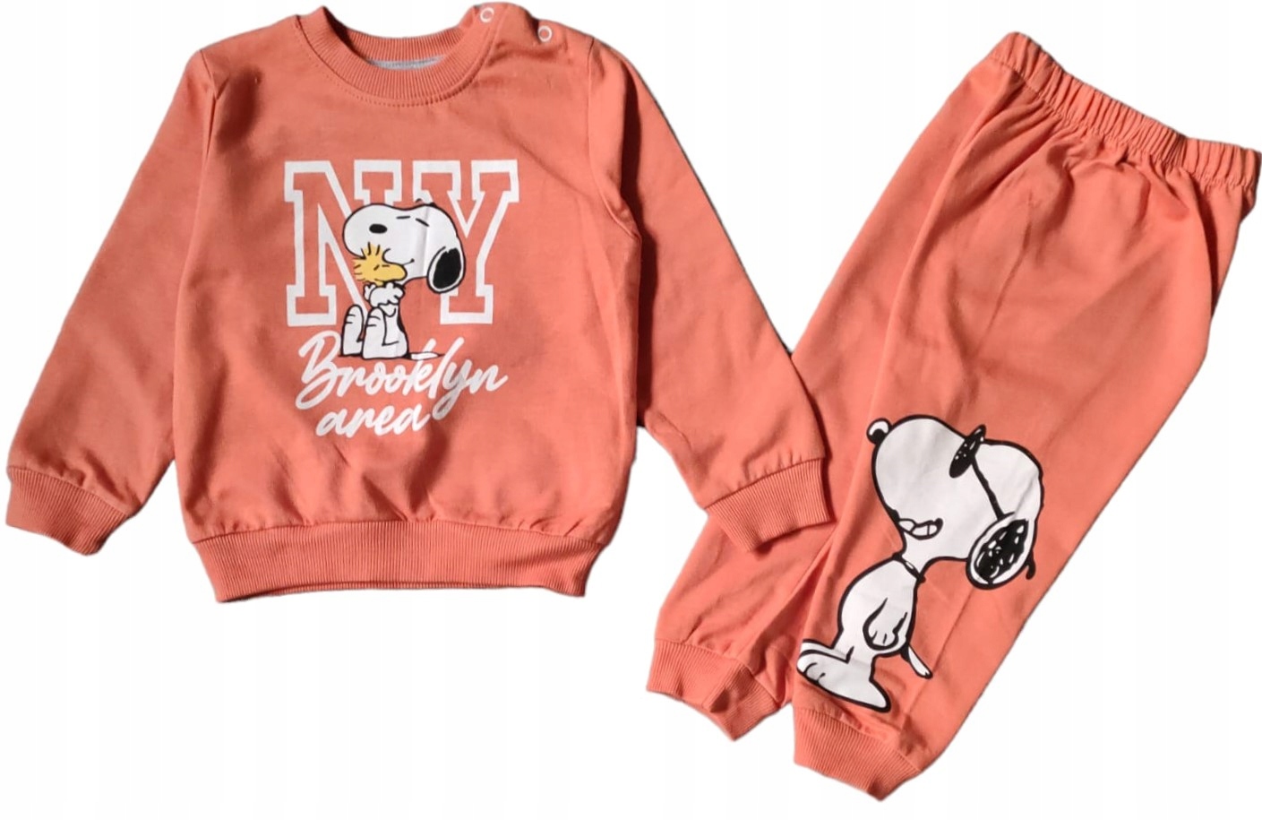 DRES dresik KOMPLET SNOOPY NY Brooklyn 6/9 m-cy