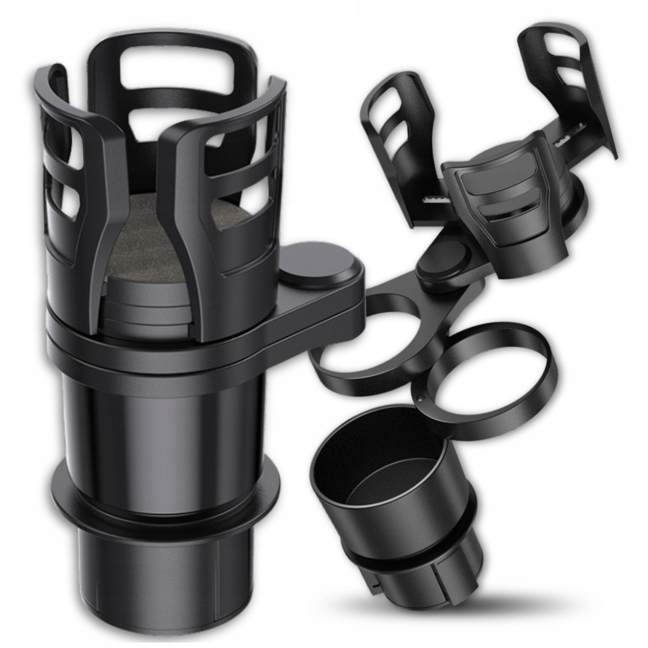Uchwyt Samochodowy Na Kubek Napoje Cup Holder Samochodu Organizer Obrotowy