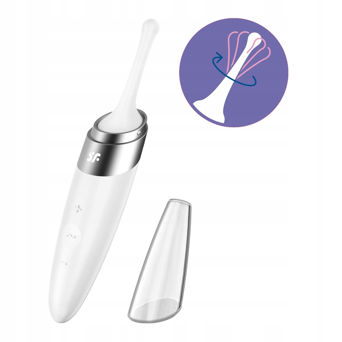 SATISFYER Twirling Delight Wibrator 40 Programów Biały — miniatura 2