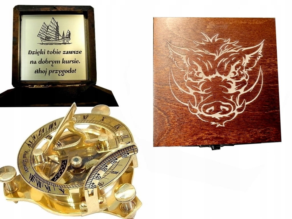 ZEGAR DOLLONDA KOMPAS KAPITAN ŻEGLARZ PODRÓŻNIK Model awinNC1070 + pudełko