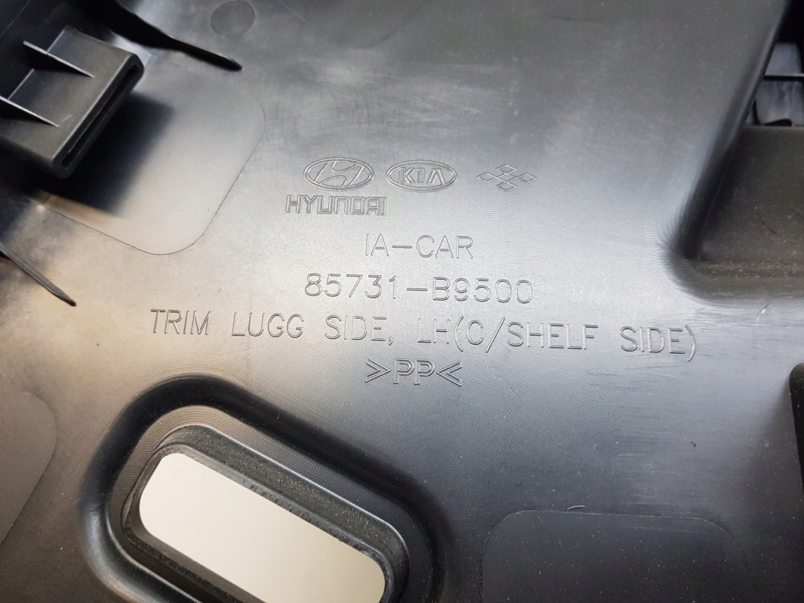 HYUNDAI I10 II boot upholstery left rear part 2013