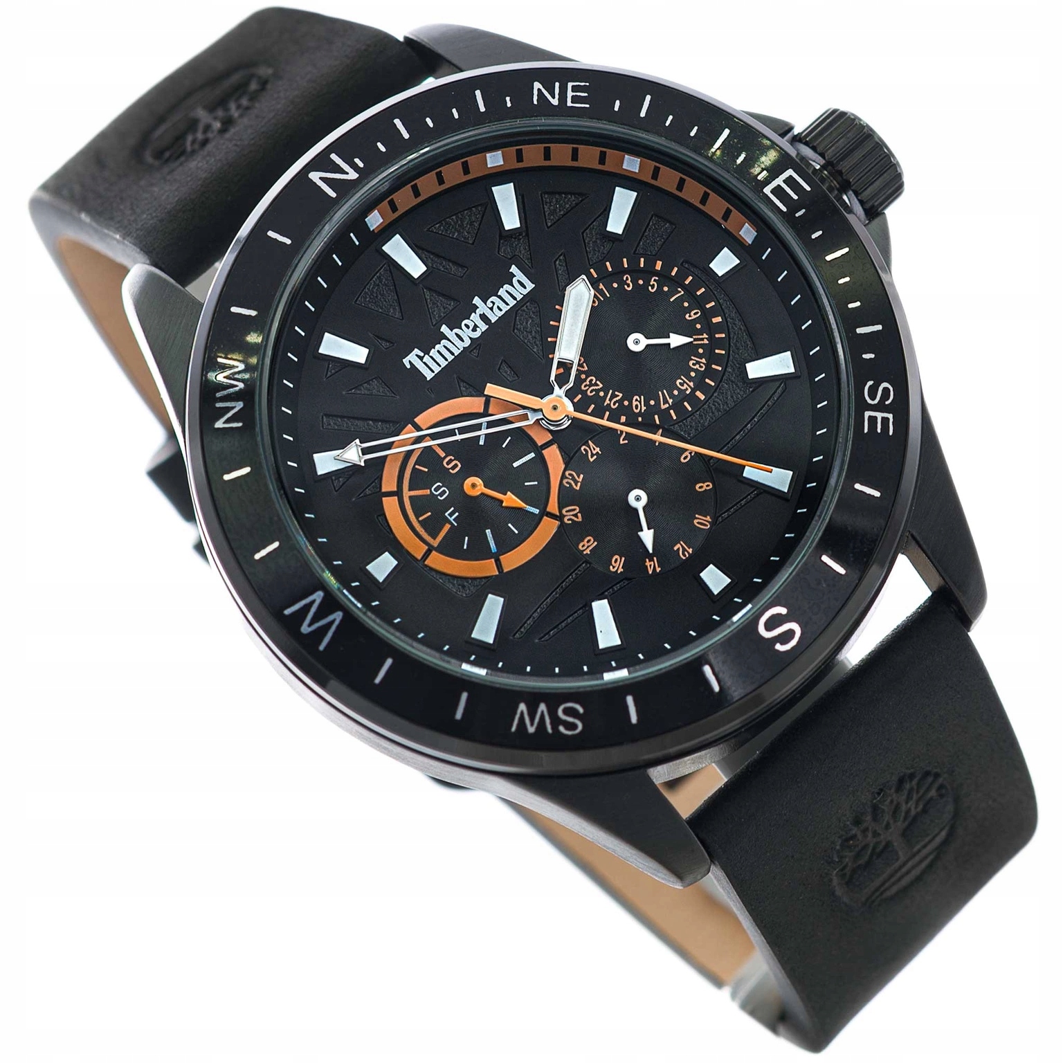 Pánské Hodinky Timberland TDWGF9001501 Černé Na Řemínku Datumovka