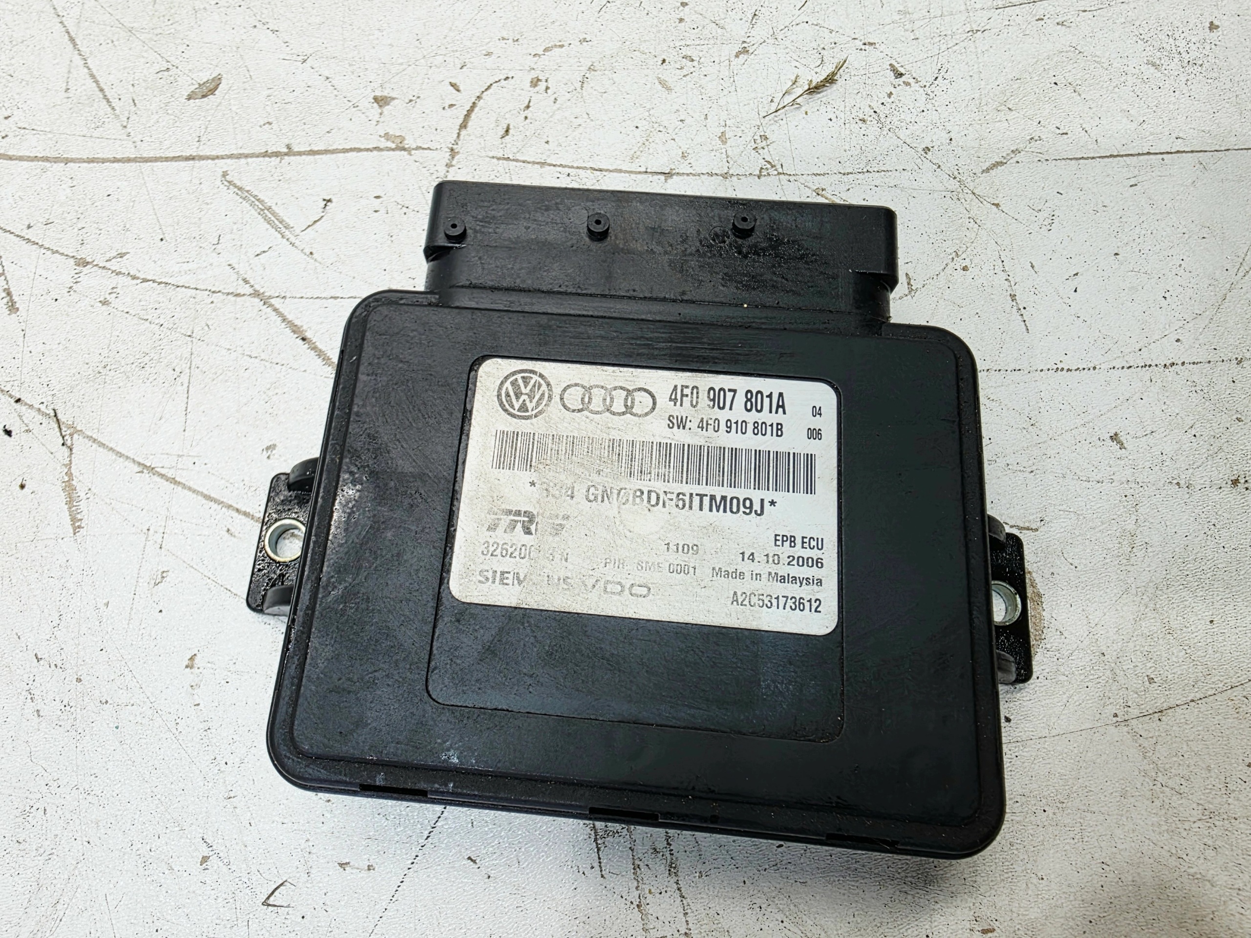 module control unit electric brake AUDI A6 C6 Q7 4L 4F0907801A 4F0910801B