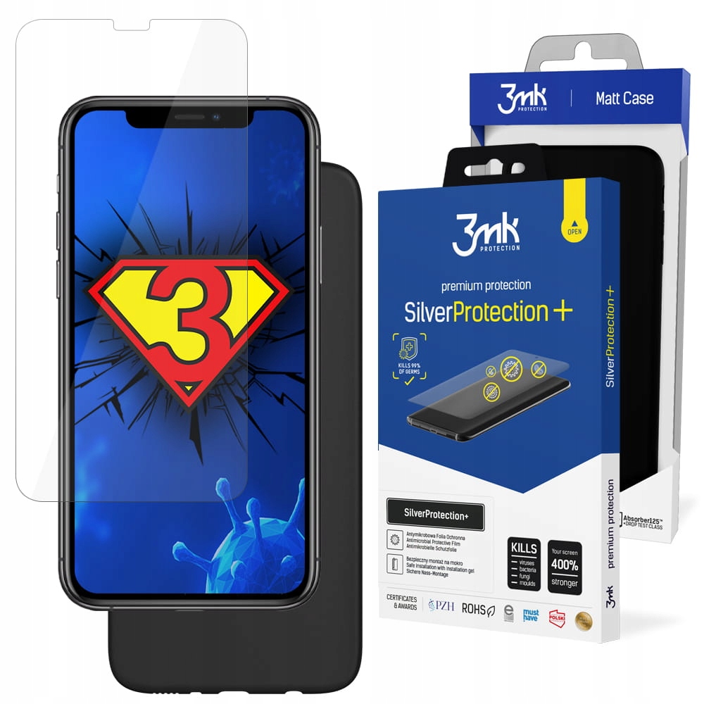 

Etui Matt Case + Folia 3mk do iPhone 11 Pro Max