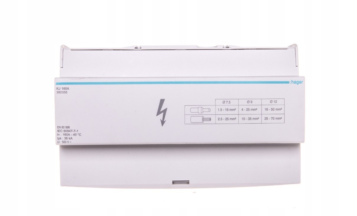 Rozvodný blok 4-pólový 160A KJ160A Hager