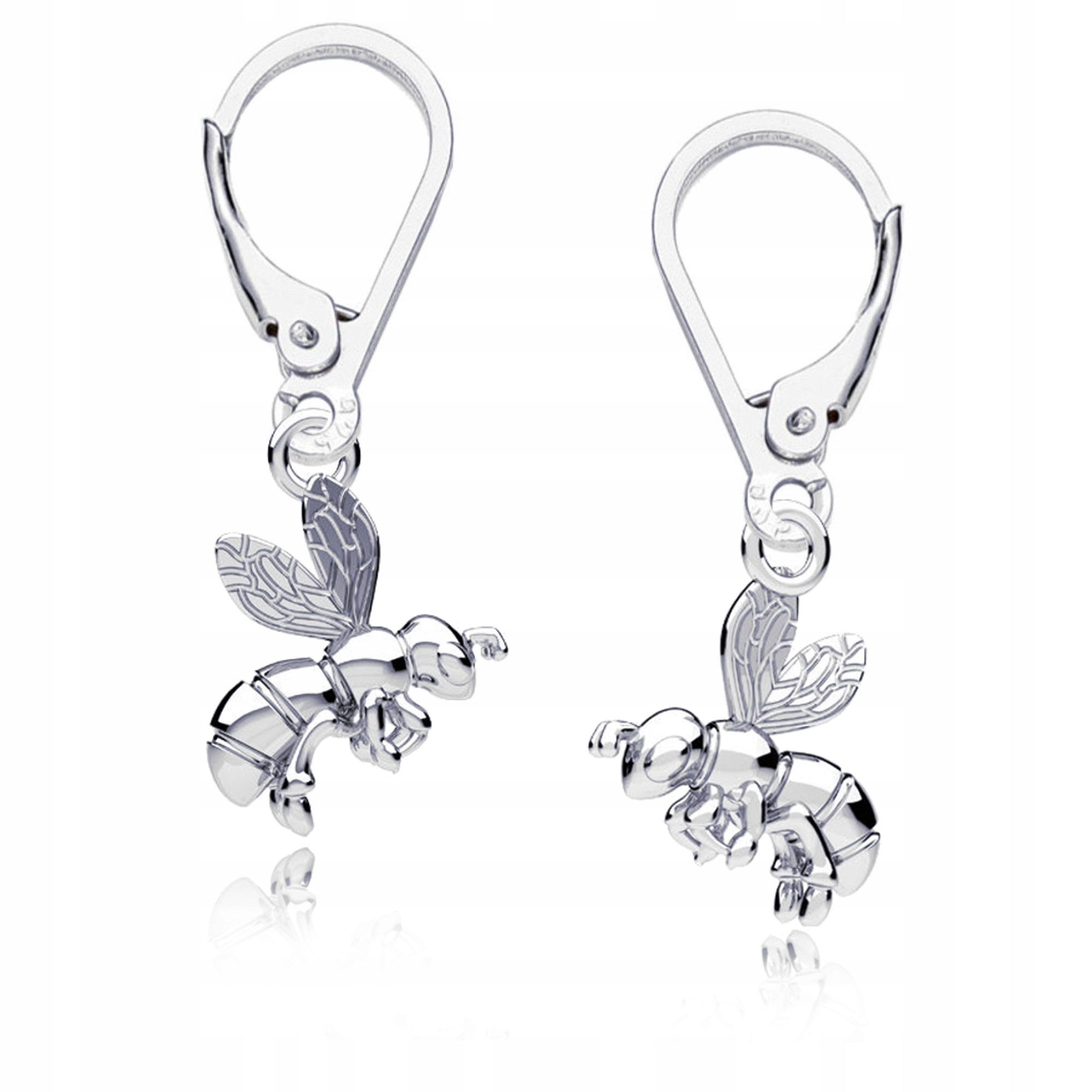 Stříbrné Náušnice Včela Včelka stříbro 925