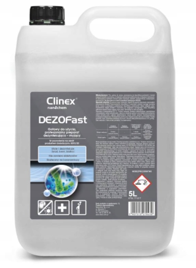 

Clinex DezoFast 5L Płyn dezynfekująco–myjący
