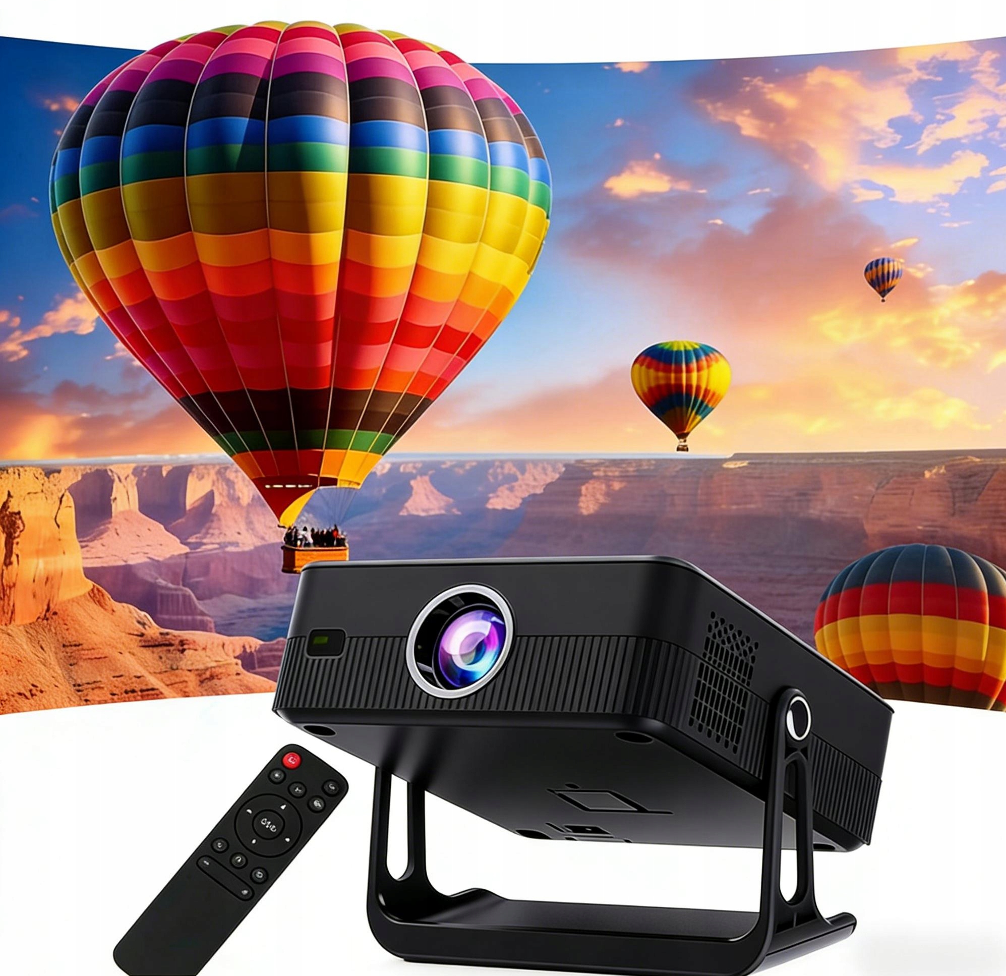 Projektor Rzutnik Przenośny Android Smart Mini Tv 4K Led Głośnik Wifi