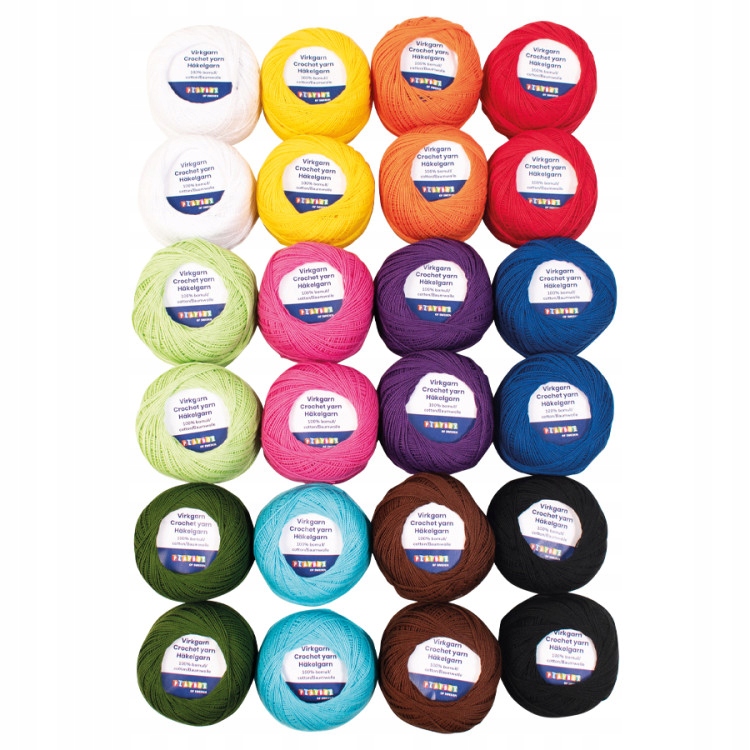 Háčkovací Příze Háčkované vlákno 24 x 20 g