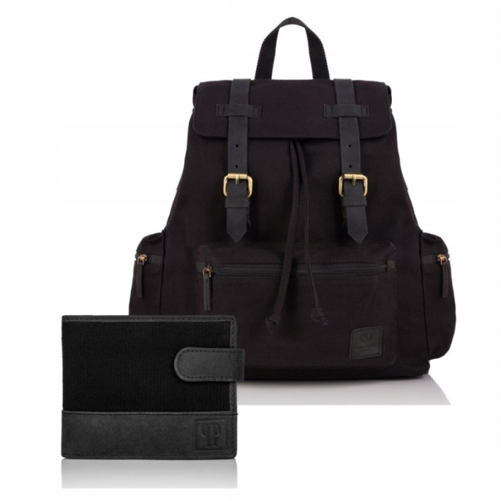 Dárková Sada Pro Muže: Pánský Batoh a Černá Peněženka