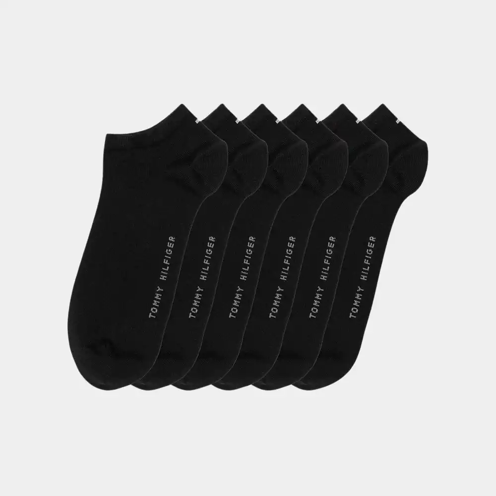 6pack pánské ponožky černé Tommy Hilfiger 39/42