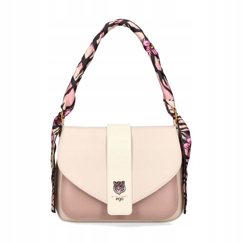 Ego torebka damska A5 skóra naturalna modułowa 2 paski apaszka
