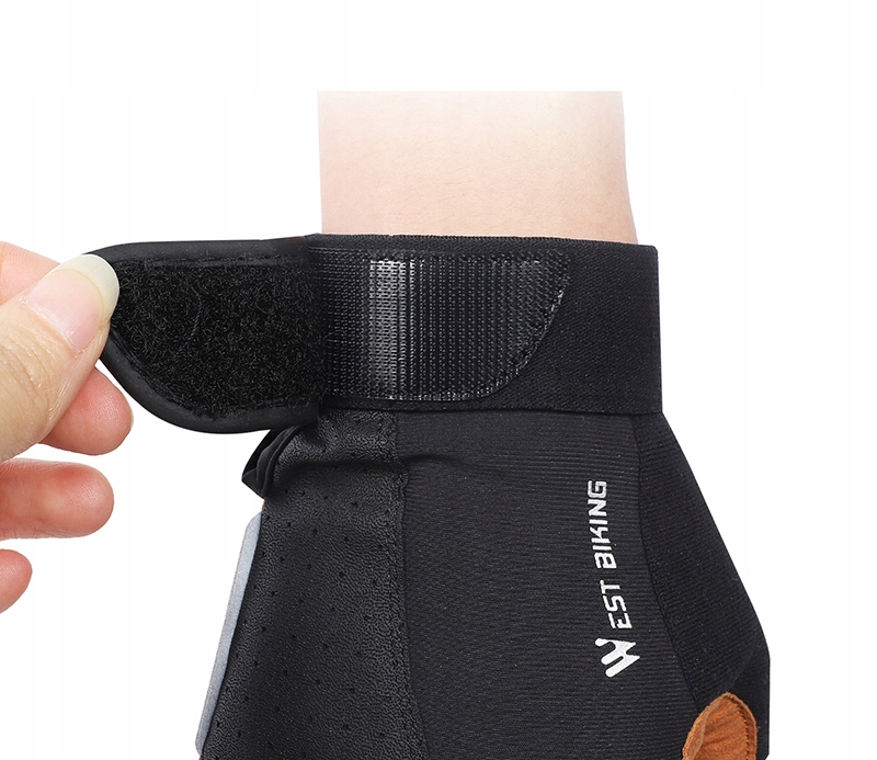 RĘKAWICE ROWEROWE KOLARSKIE SPORT MTB ROZMIAR L Kolor czarny