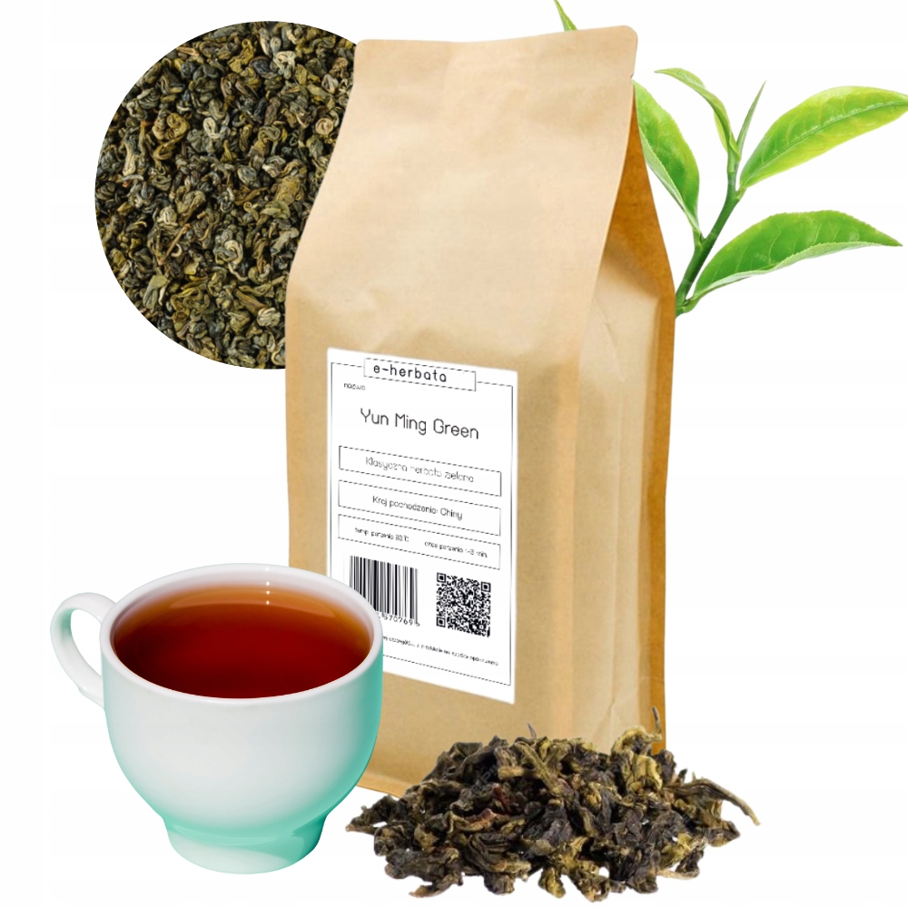 Herbata Zielona Liściasta Yun Ming Green Chiny 500G