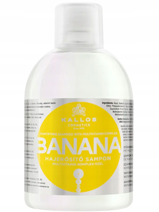 Kallos KJMN Szampon Banan Z Multiwitaminą 1000ml