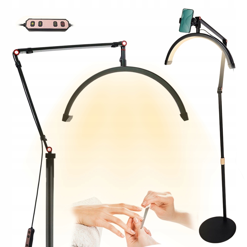 Kosmetická Lampa Ve Tvaru Půlměsíce 360° Otočná, Nastavitelná Výška