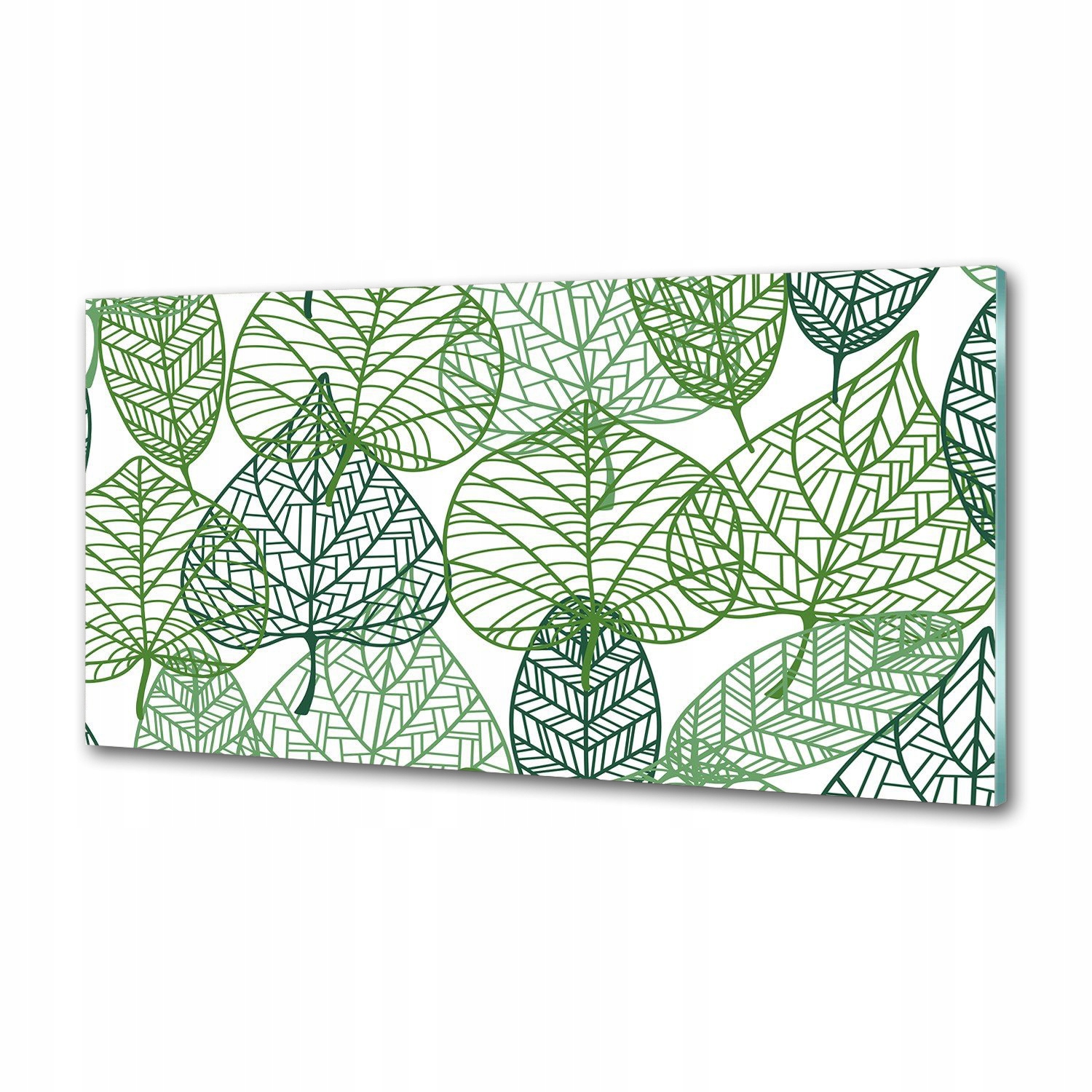 Panel lacobel Zelené listy vzor 100x50 cm Lepidlo