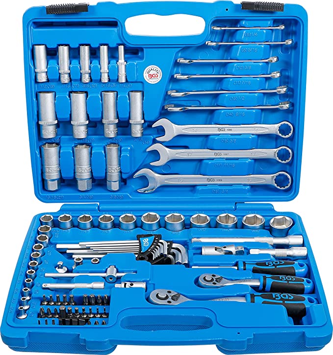 Bgs Sada šestihranných nástrčných klíčů1/4" 3/8" 92 ks