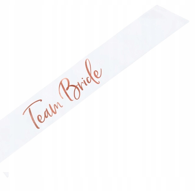 

Szarfa Wieczór Panieński Rose Gold Team Bride