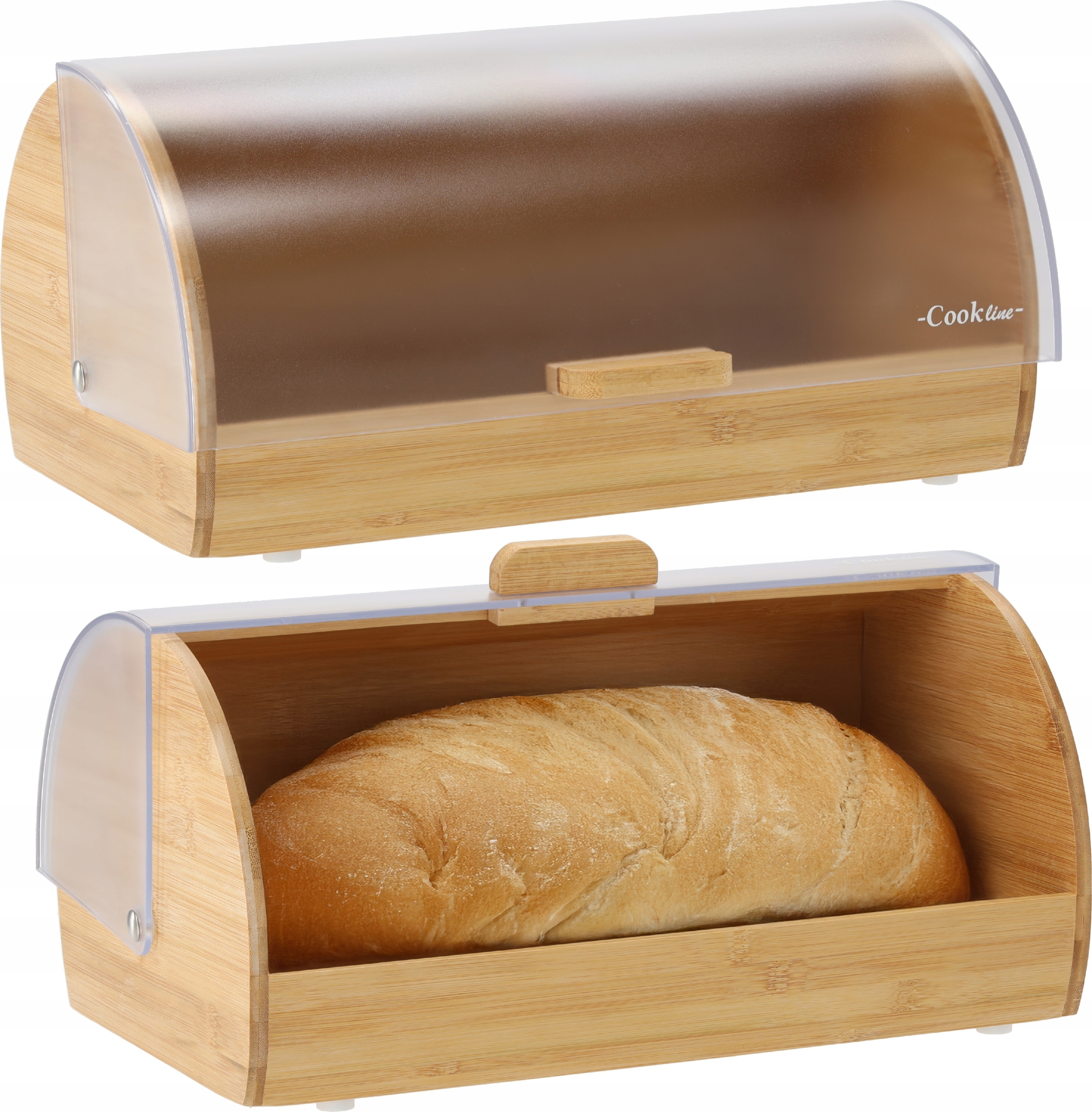 Pevný Bambusový Chlebník S Plastovým Víkem 38x28