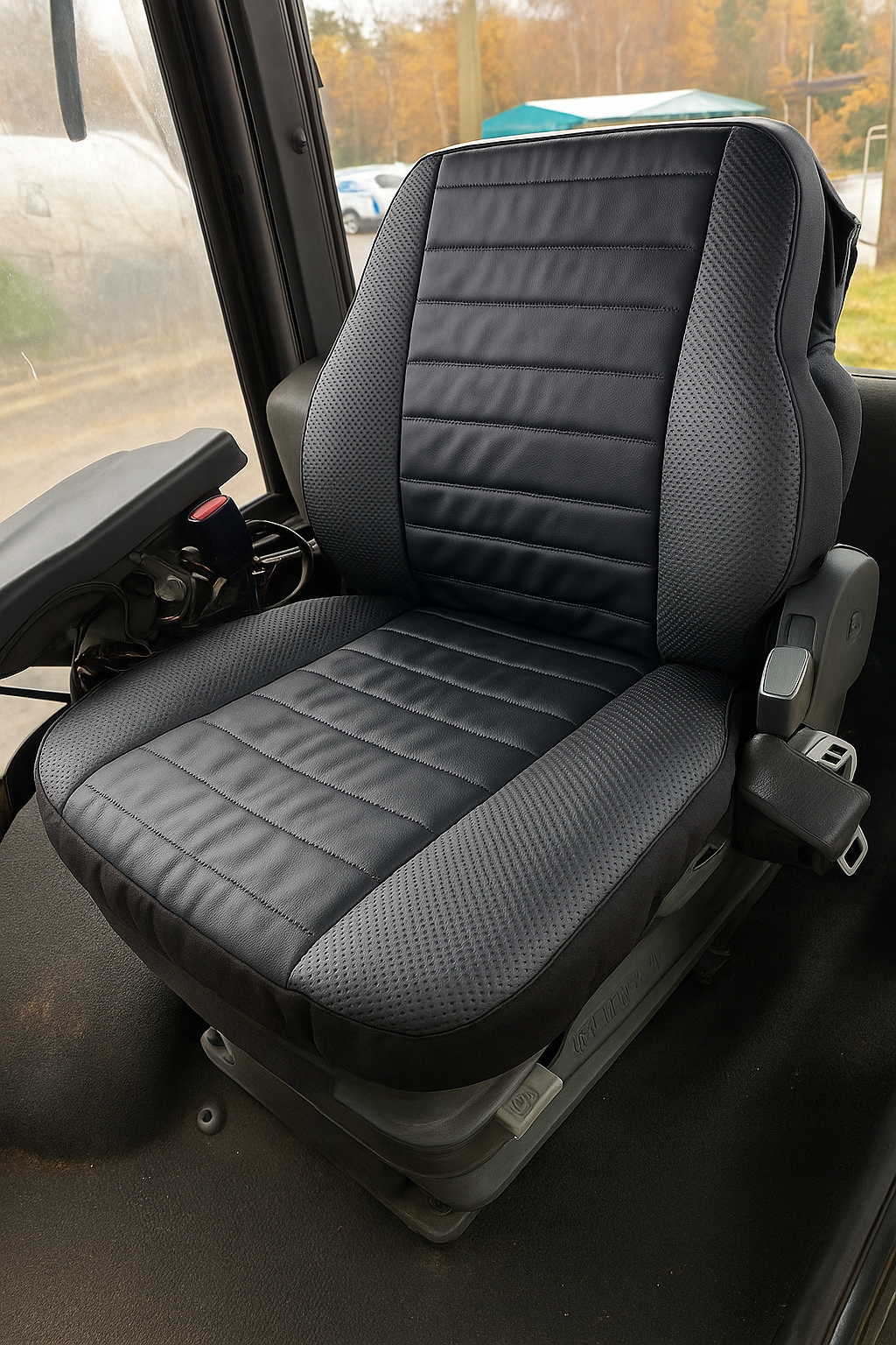 Potah Sedadla Grammer New Holland Case Steyr Šířka 48 CM Eko-kůže